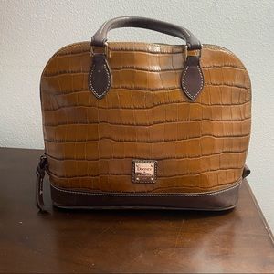 Dooney & Bourke Croc embossed handbag satchel
